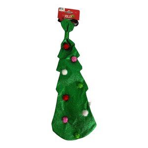 Christmas Tree Dog Tie Green Sparkly Large Dog Holiday Tie NEW Read Measurements